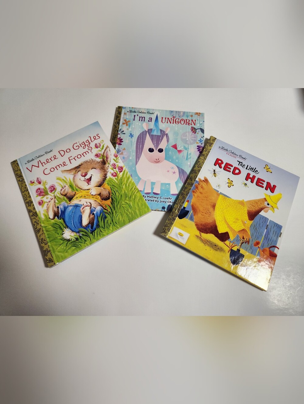 🎈Where Do Giggles Come From I'm A Unicorn The Little Red Hen Little Golden Book
